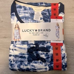 NWT Lucky Brand 4-piece Pajama set